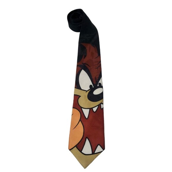 Vintage Looney Mania Tunes Taz Necktie - Picture 1 of 3